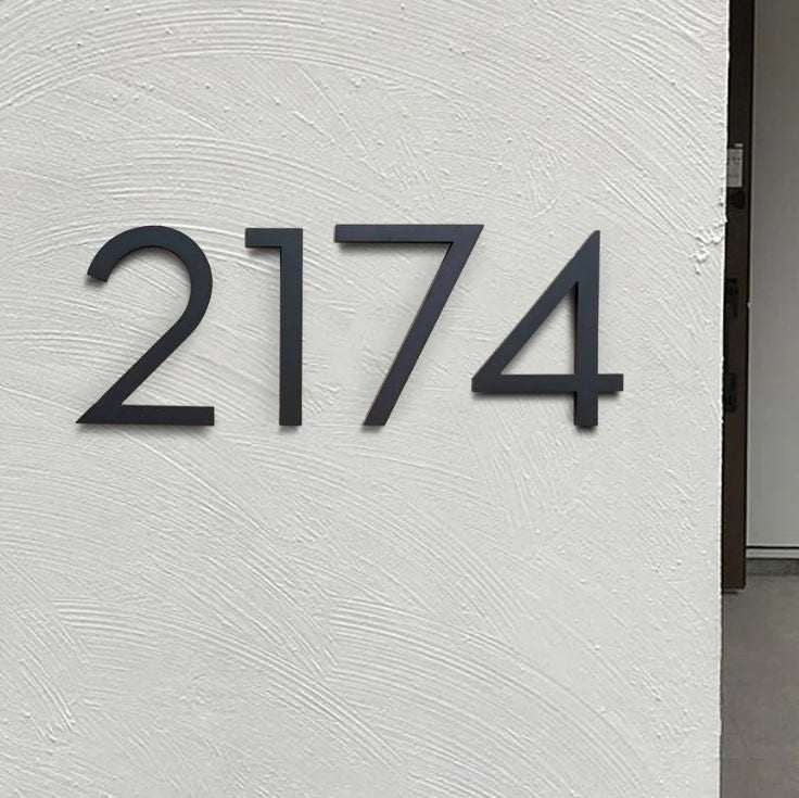 How To Easily Install Metal House Numbers