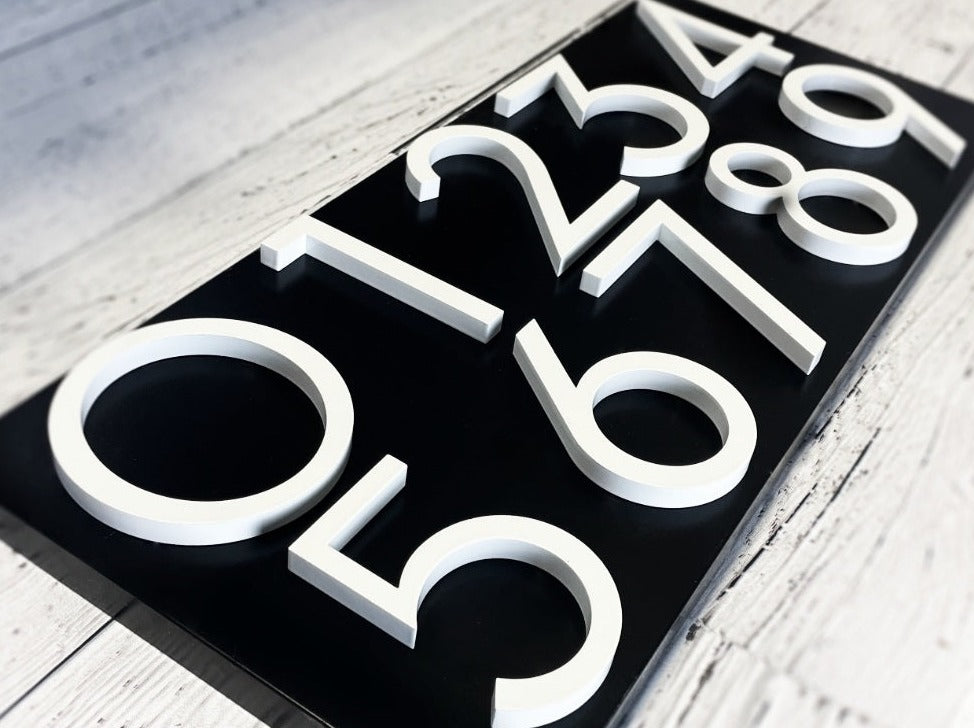 QUICK SHIP ALUMINUM NUMBERS - House Numbers Canada